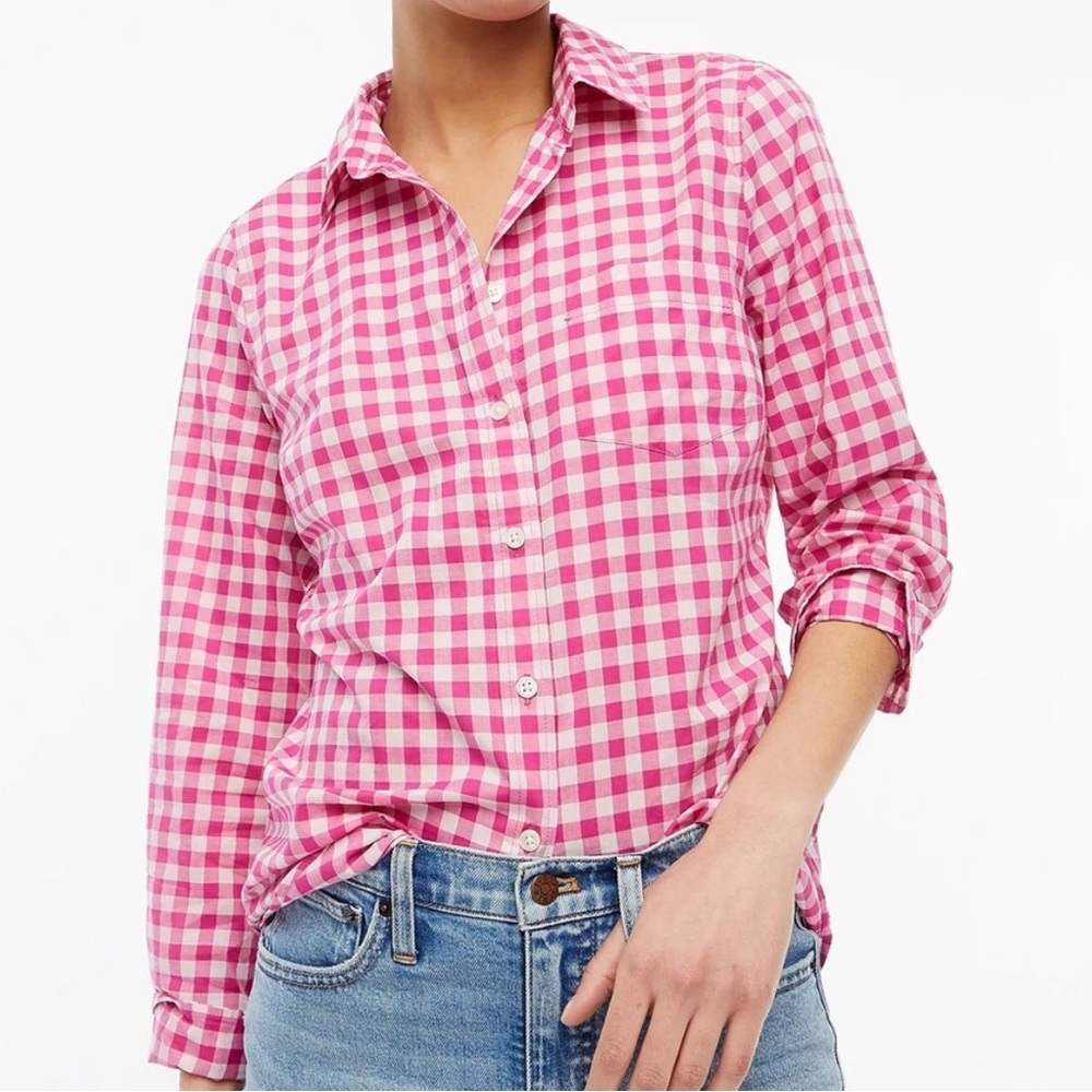 J. Crew Factory Gingham Women's Top, size XS